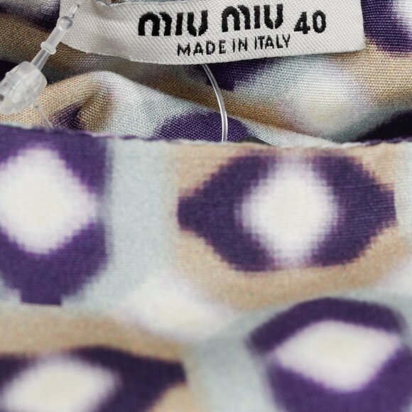 Miu Miu Resort 2008 Geometric Printed Skirt - Picture 4 of 10